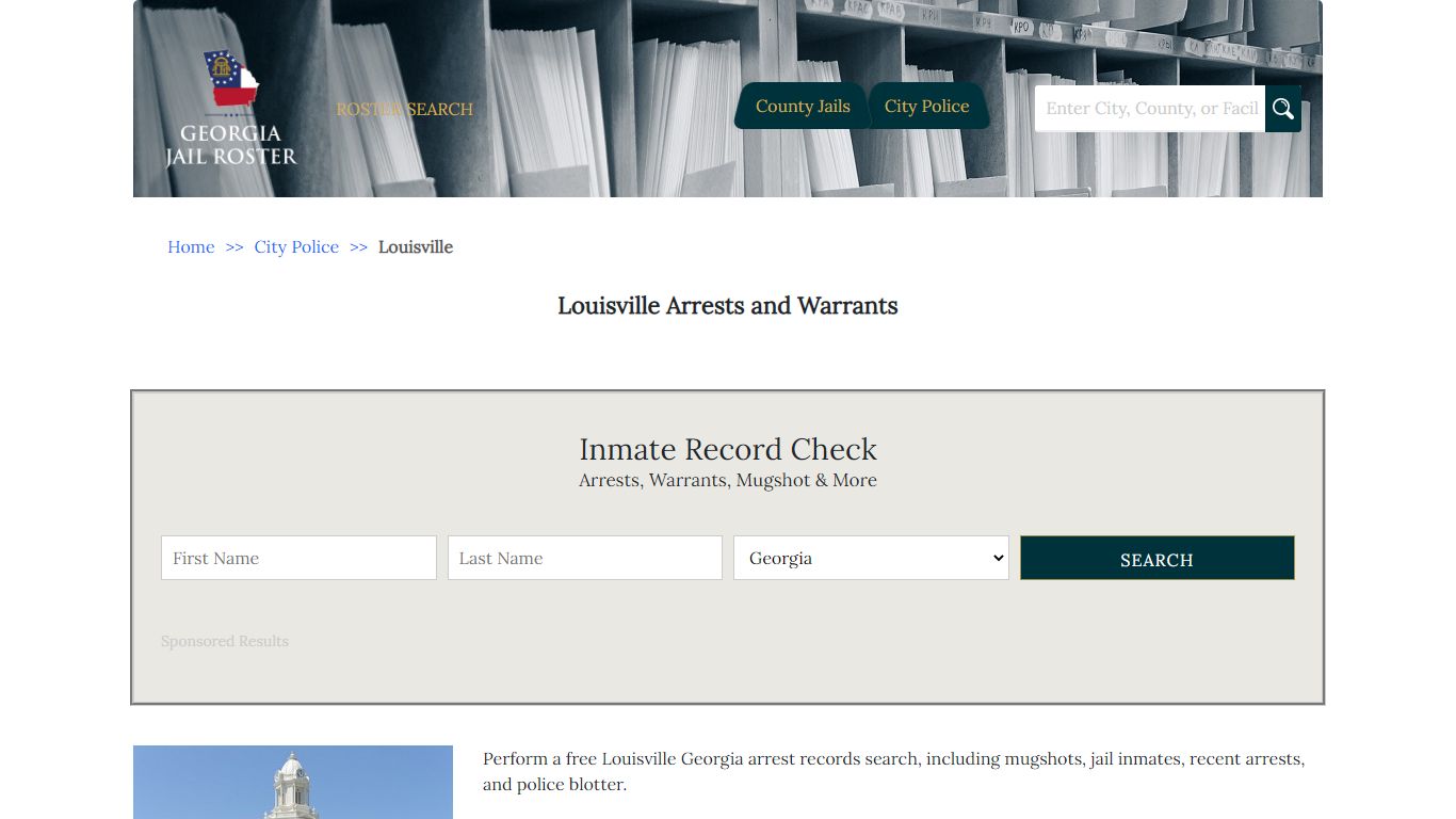 Louisville Arrests and Warrants | Georgia Jail Inmate Search